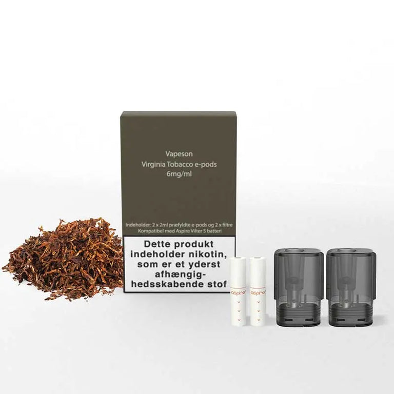 2 X 2ml Vapeson E-Pods Virginia Tobacco - 6mg/M